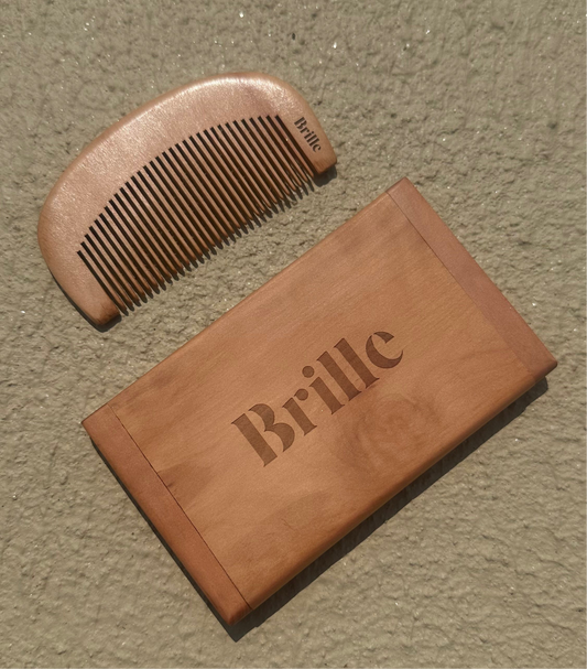 Wooden hair comb